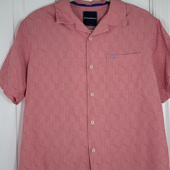 Tommy Bahamas Men's Red Short Sleeve Button Up Shirt Small - Picture 3 of 8